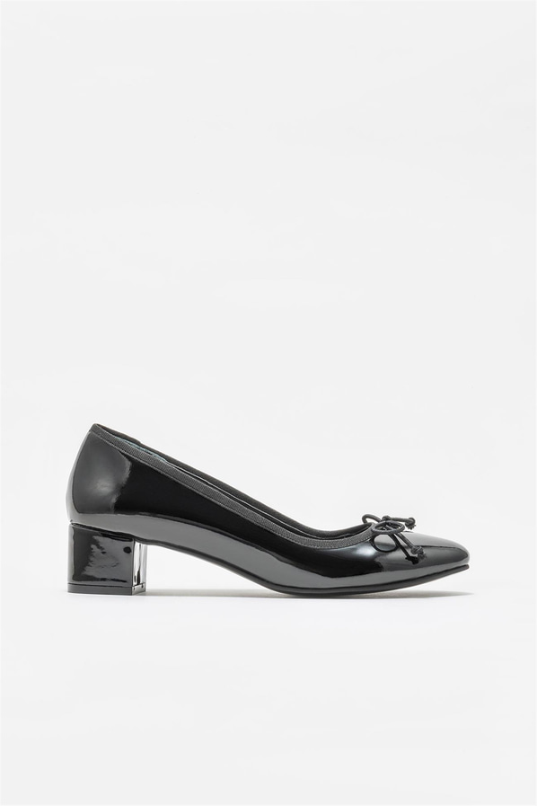 Siyah topuklu kadın ayakkabı - Elle Shoes