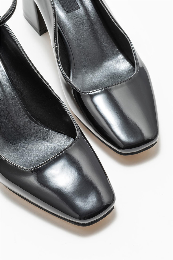 Siyah topuklu kadın ayakkabı - Elle Shoes