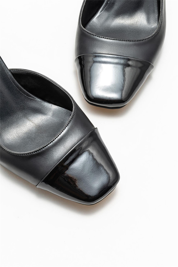 Siyah topuklu kadın ayakkabı - Elle Shoes