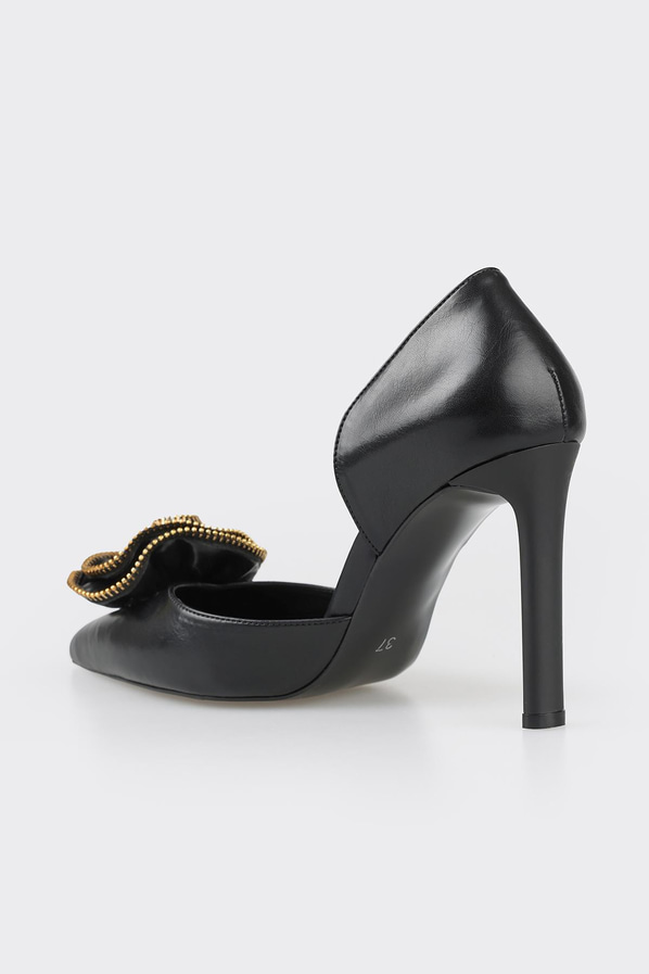 Siyah topuklu kadın ayakkabı - Elle Shoes