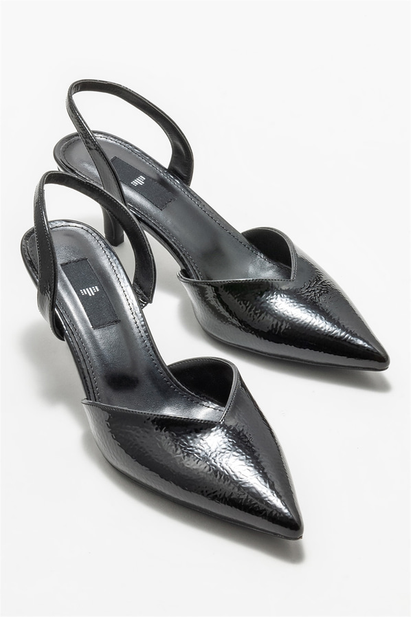 Siyah topuklu kadın ayakkabı - Elle Shoes