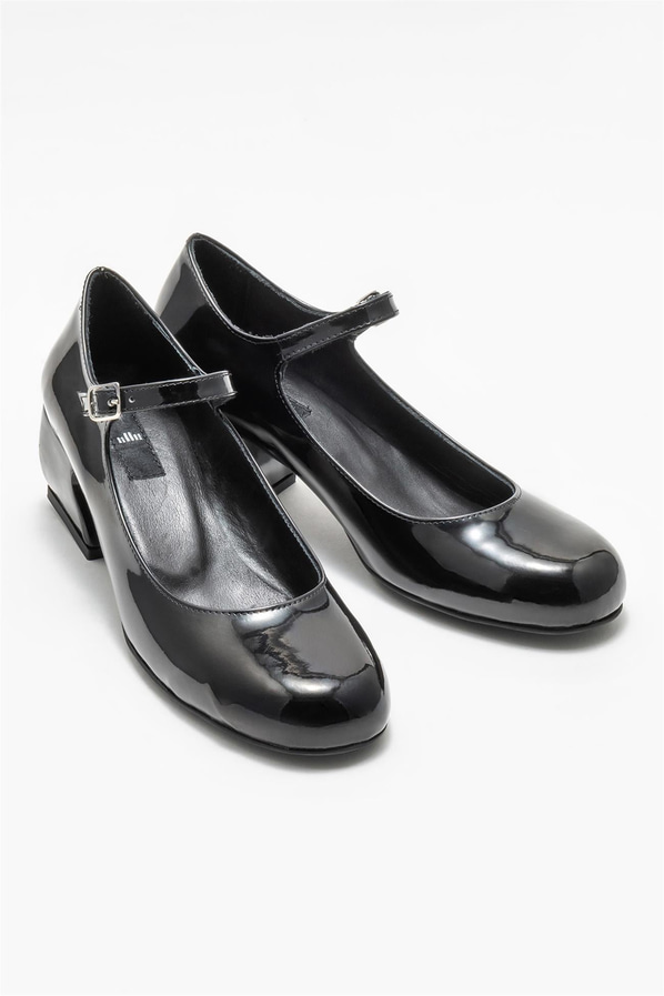 Siyah topuklu kadın ayakkabı - Elle Shoes