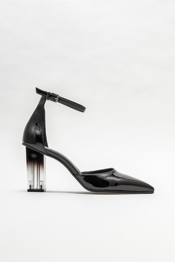 Siyah topuklu kadın ayakkabı - Elle Shoes