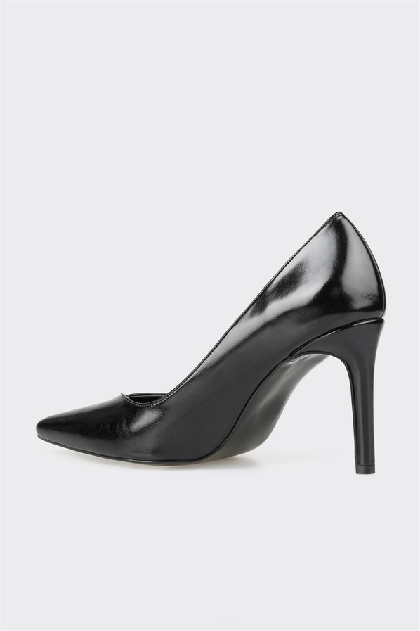 Siyah topuklu kadın stiletto - Elle Shoes
