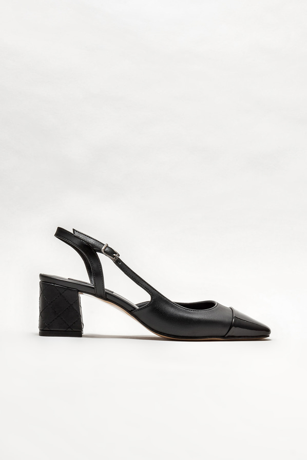Siyah topuklu kadın ayakkabı - Elle Shoes