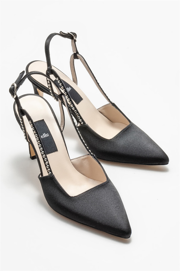 Siyah topuklu kadın ayakkabı - Elle Shoes