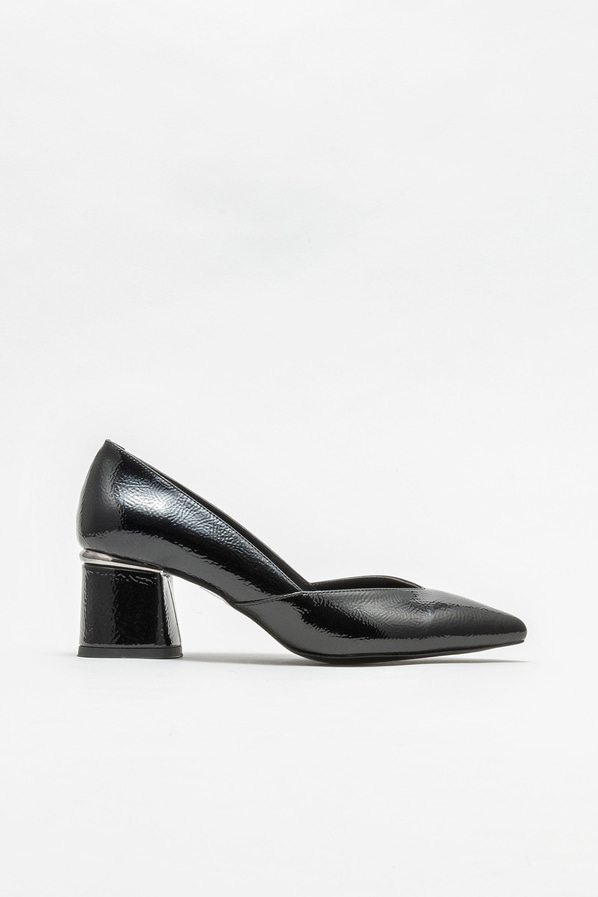 Siyah topuklu kadın ayakkabı - Elle Shoes