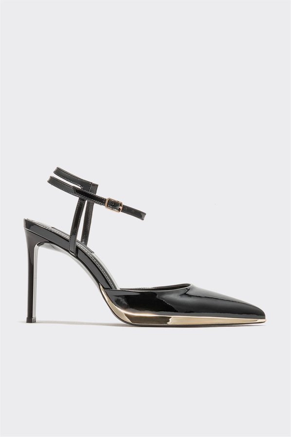 Siyah topuklu kadın ayakkabı - Elle Shoes