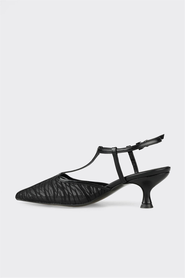 Siyah topuklu kadın ayakkabı - Elle Shoes