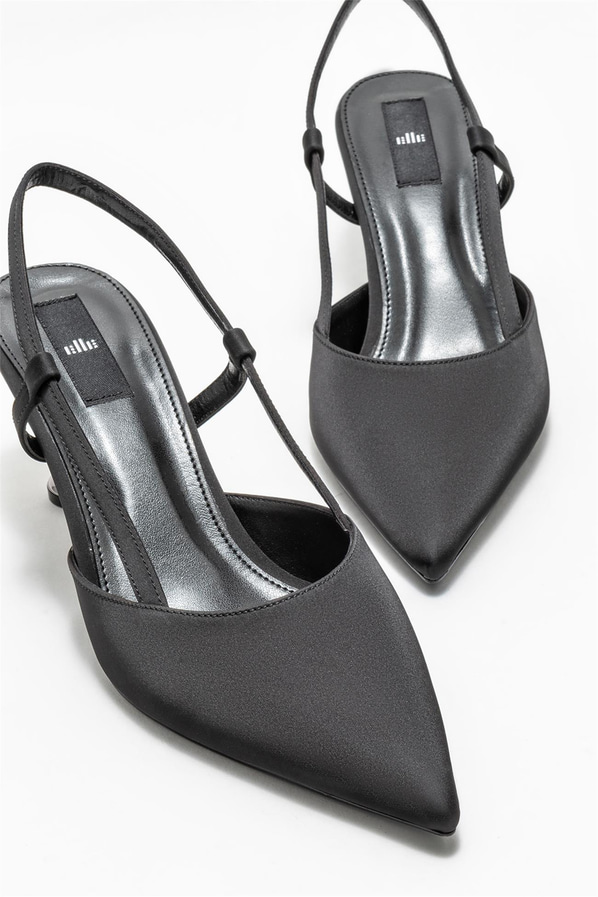 Siyah topuklu kadın ayakkabı - Elle Shoes