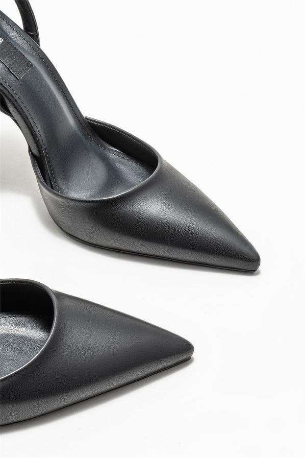 Siyah topuklu kadın ayakkabı - Elle Shoes