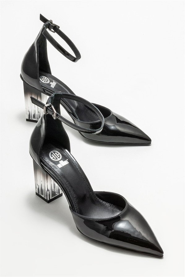 Siyah topuklu kadın ayakkabı - Elle Shoes