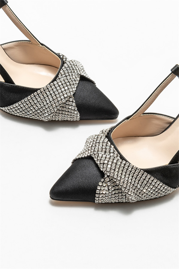 Siyah topuklu kadın ayakkabı - Elle Shoes