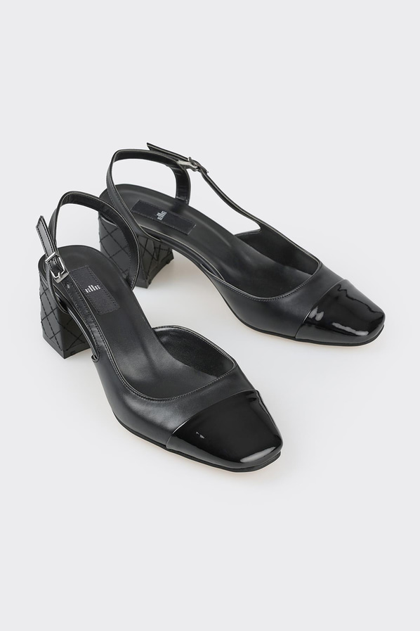 Siyah topuklu kadın ayakkabı - Elle Shoes