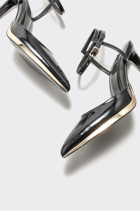 Siyah topuklu kadın ayakkabı - Elle Shoes