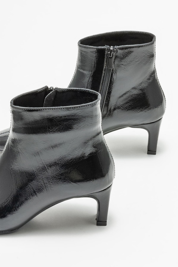 Siyah topuklu kadın bot - Elle Shoes