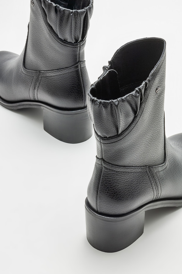 Siyah topuklu kadın bot - Elle Shoes