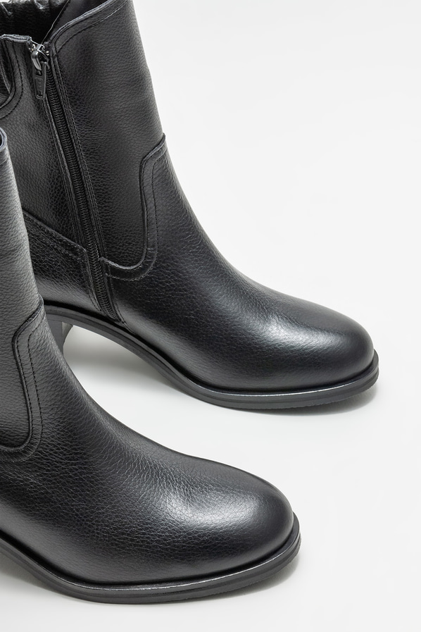 Siyah topuklu kadın bot - Elle Shoes
