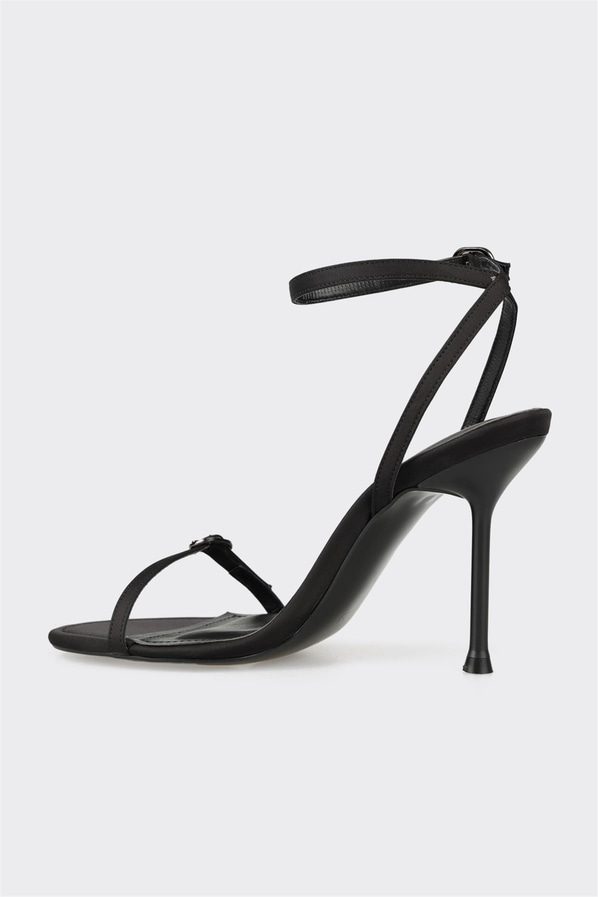 Siyah topuklu kadın sandalet - Elle Shoes
