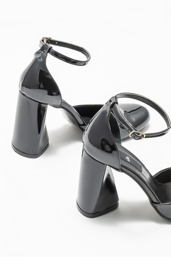 Siyah kadın topuklu ayakkabı - Elle Shoes