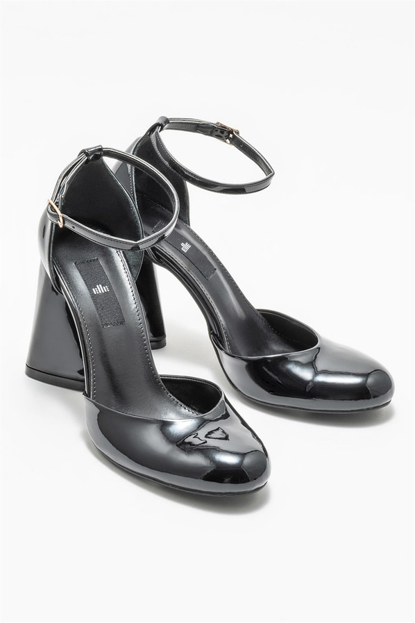Siyah kadın topuklu ayakkabı - Elle Shoes