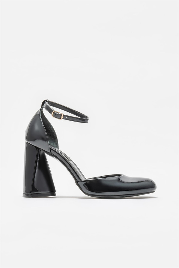 Siyah kadın topuklu ayakkabı - Elle Shoes