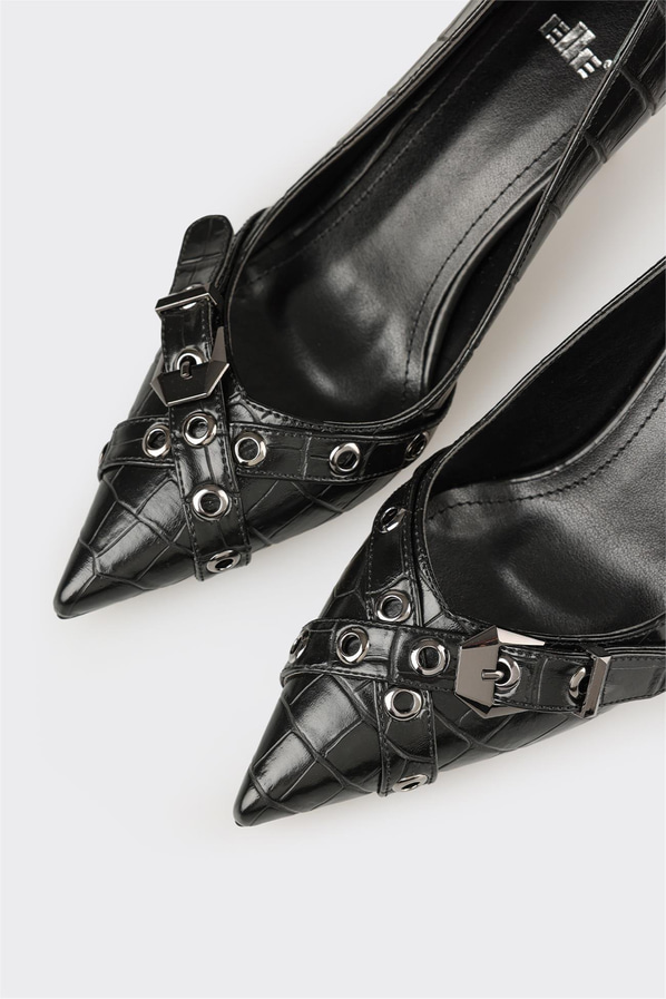 Siyah Kadın Yüksek Topuk Ayakkabı