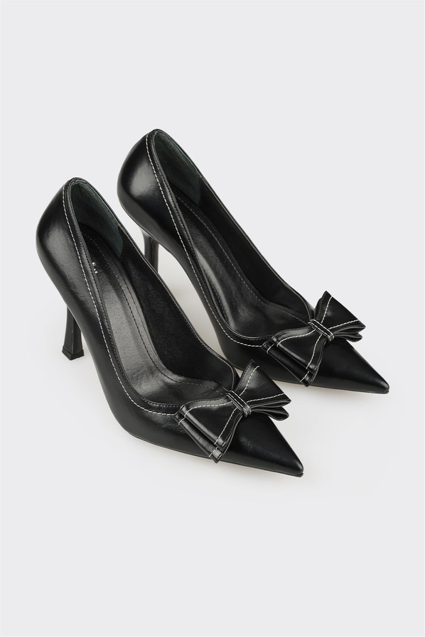 Siyah Kadın Yüksek Topuk Ayakkabı