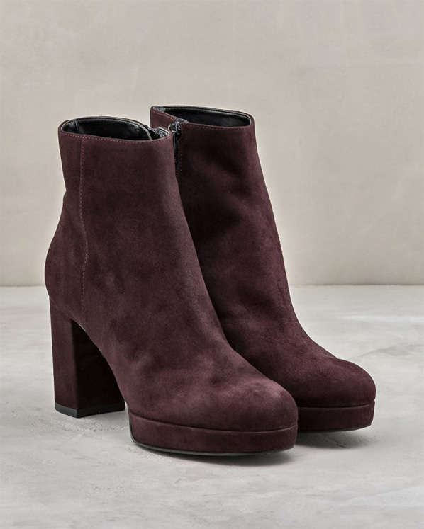 Bordo kadın bot - Elle Shoes