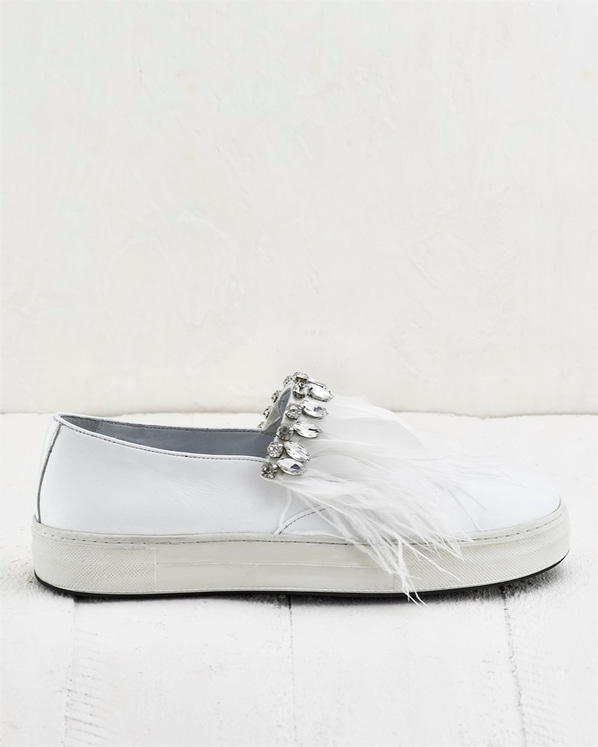 Beyaz kadın ayakkabı - Elle Shoes