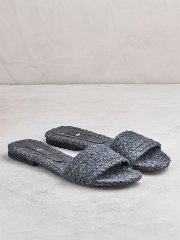 Siyah kadın düz terlik - Elle Shoes
