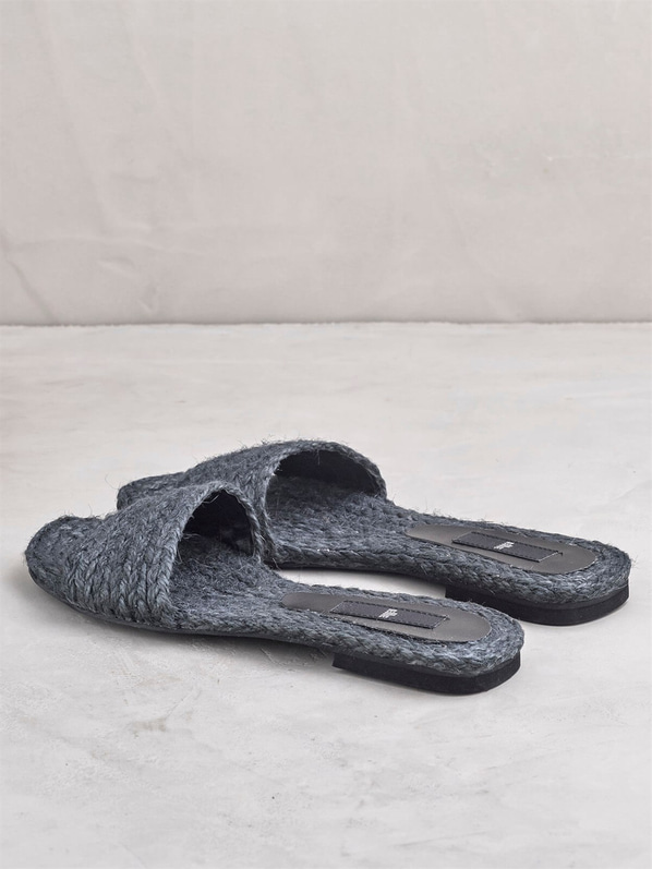Siyah kadın düz terlik - Elle Shoes