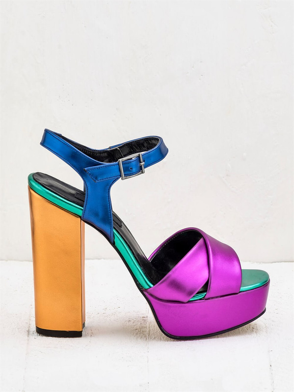Fuşya kadın ayakkabı - Elle Shoes