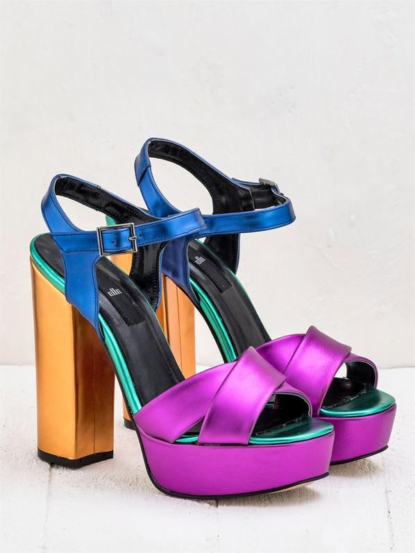 Fuşya kadın ayakkabı - Elle Shoes