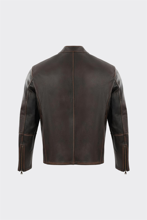 Taba Deri Erkek Ceket