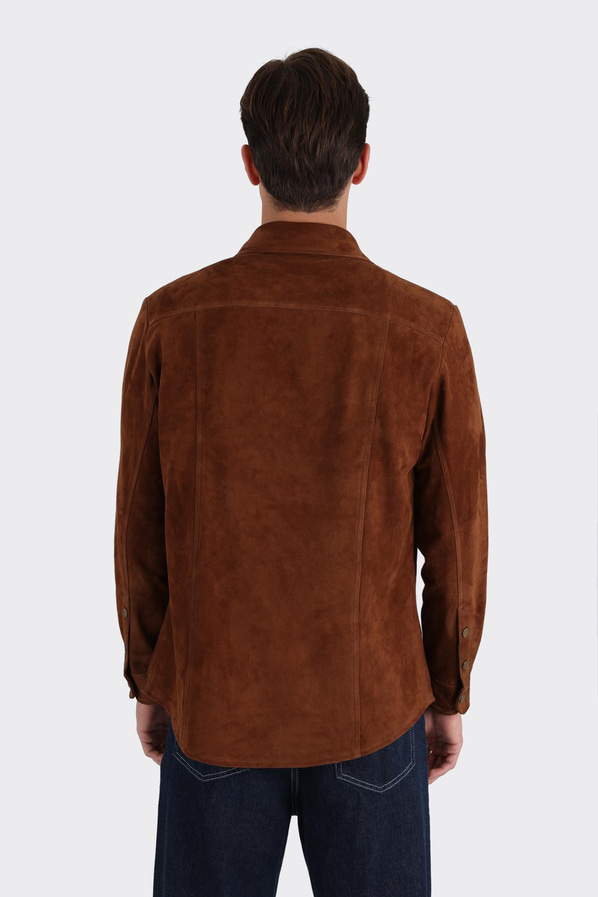 Taba deri erkek ceket - Elle Shoes