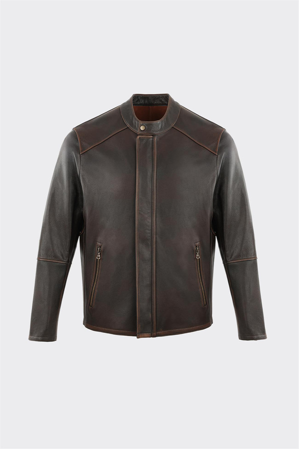 Taba Deri Erkek Ceket