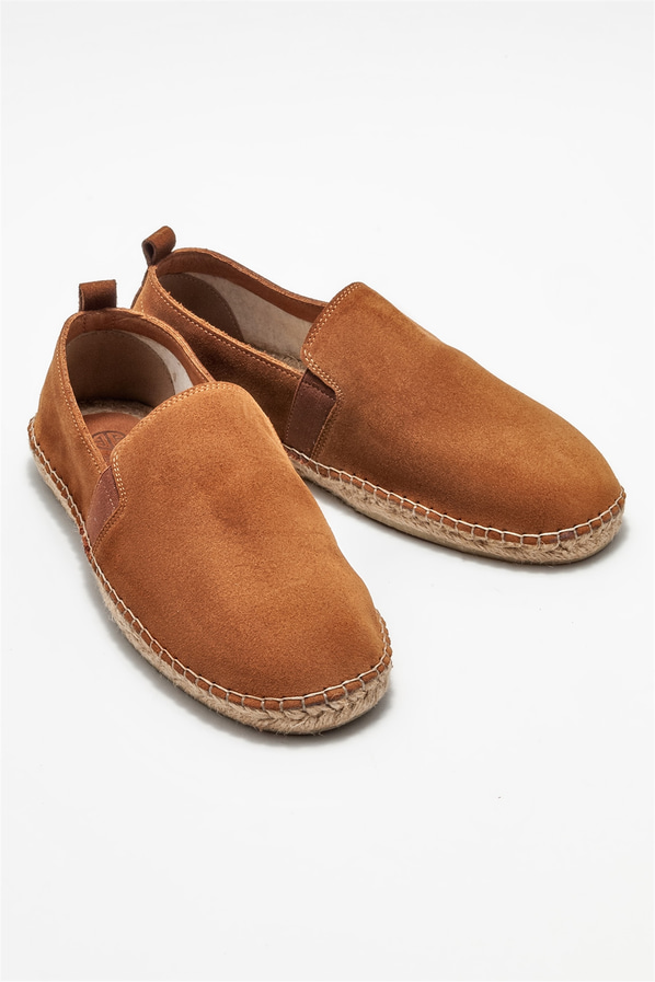 Taba deri erkek espadril - Elle Shoes