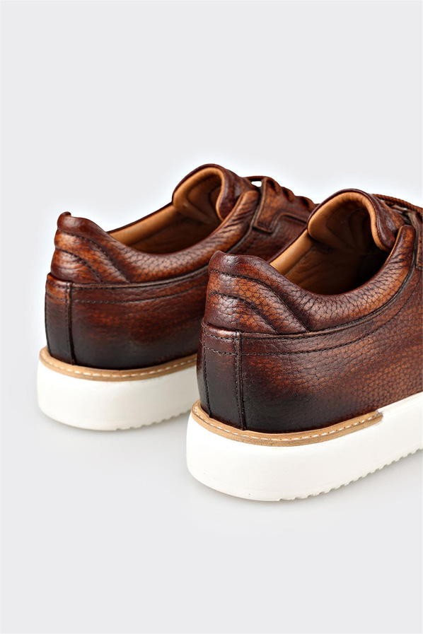 Taba Deri Erkek Günlük Ayakkabı