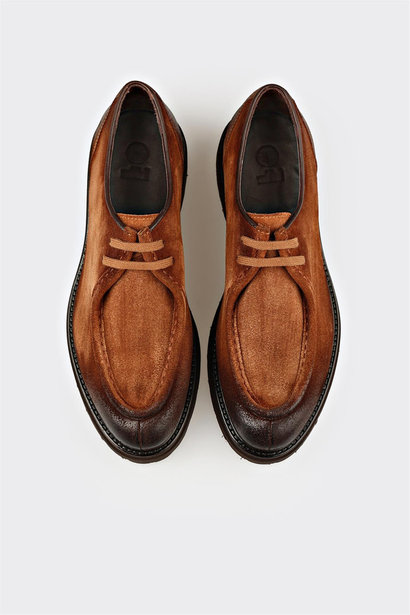 Taba Deri Erkek Günlük Ayakkabı