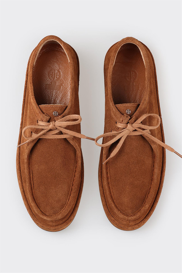 Taba deri erkek günlük ayakkabı, günlük kullanım için - Elle Shoes