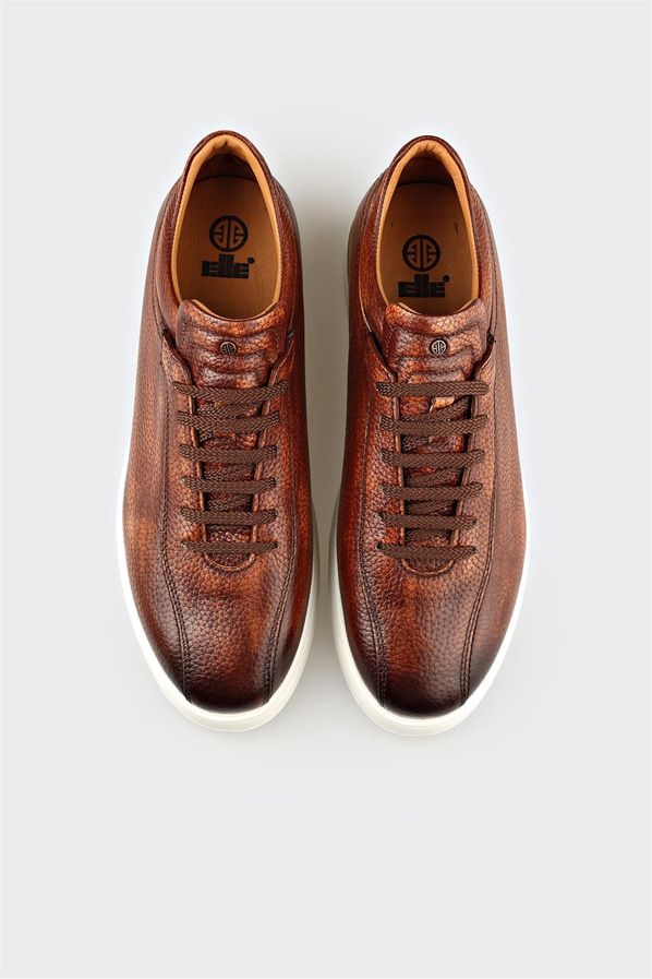 Taba Deri Erkek Günlük Ayakkabı