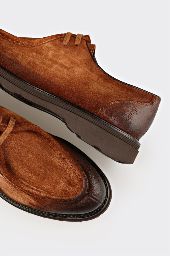 Taba Deri Erkek Günlük Ayakkabı