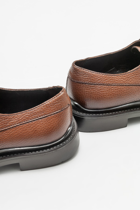 Taba deri erkek günlük ayakkabı, günlük kullanım için - Elle Shoes