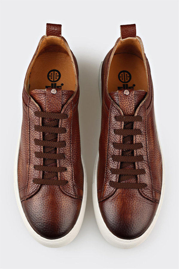 Taba Deri Erkek Günlük Ayakkabı