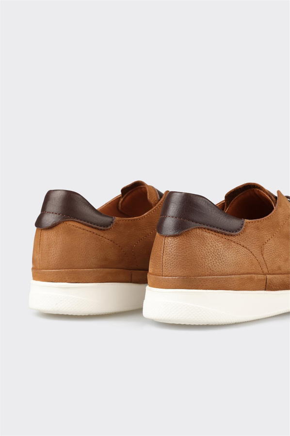 Taba Deri Erkek Günlük Ayakkabı