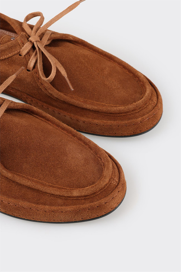 Taba deri erkek günlük ayakkabı, günlük kullanım için - Elle Shoes