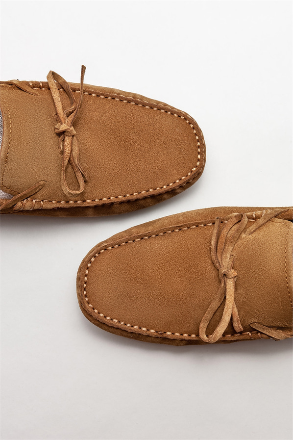 Taba deri erkek günlük ayakkabı, günlük kullanım için - Elle Shoes