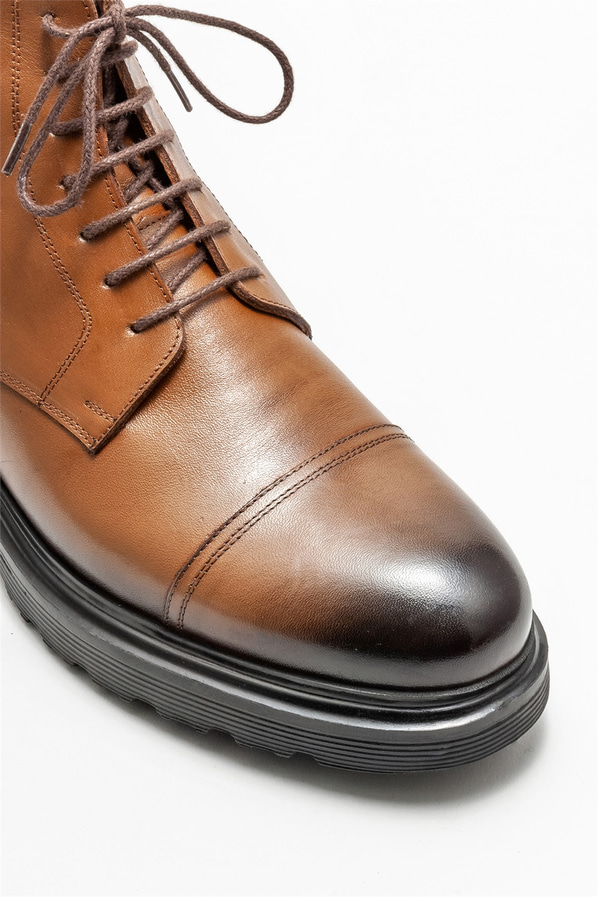 Taba deri erkek günlük bot, günlük kullanım için - Elle Shoes