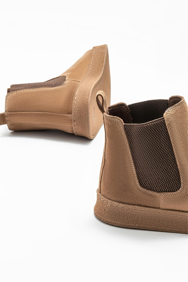 Taba deri erkek günlük bot, günlük kullanım için - Elle Shoes